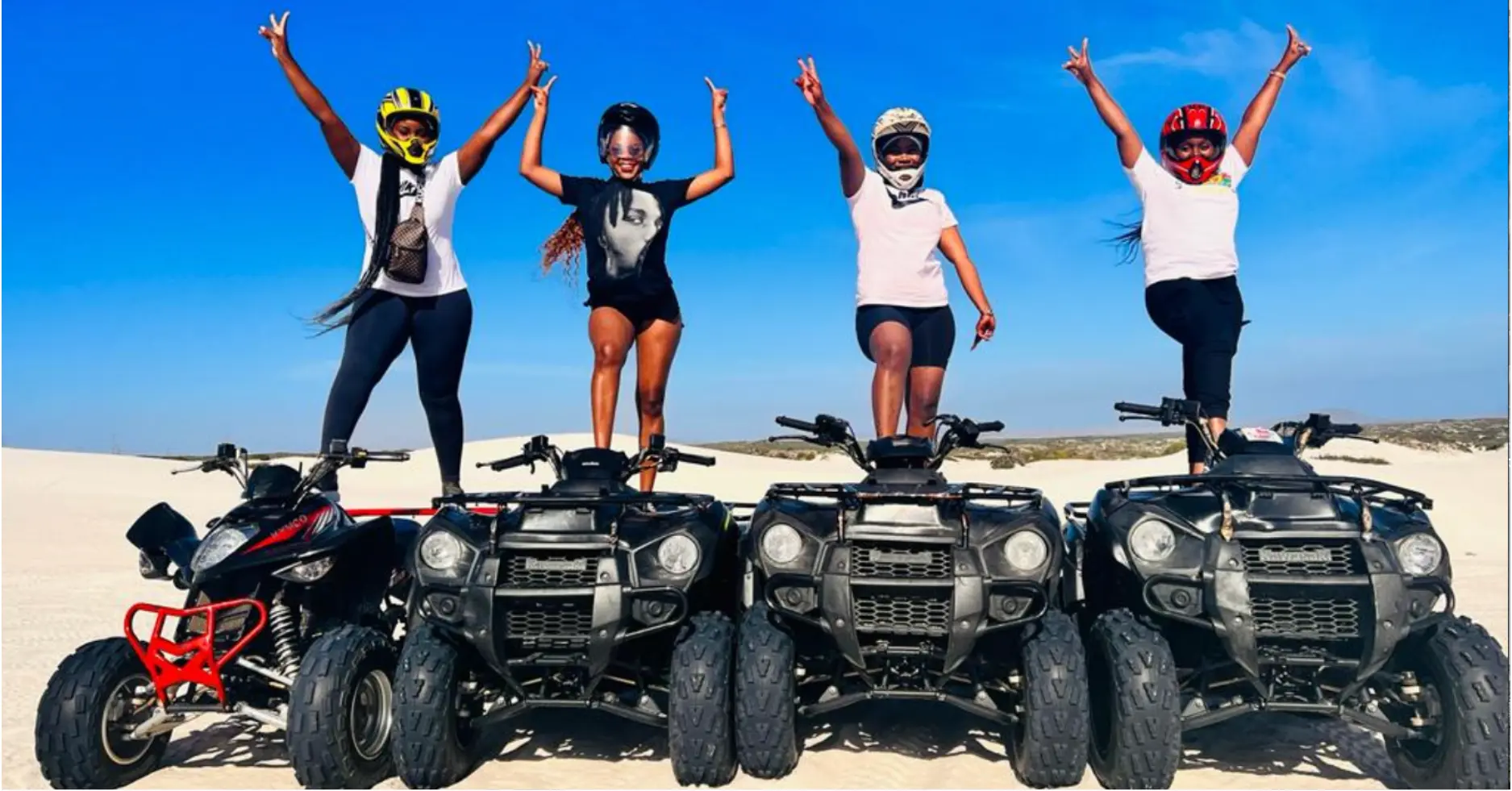 Quad biking nature trail through Cape Town sand dunes