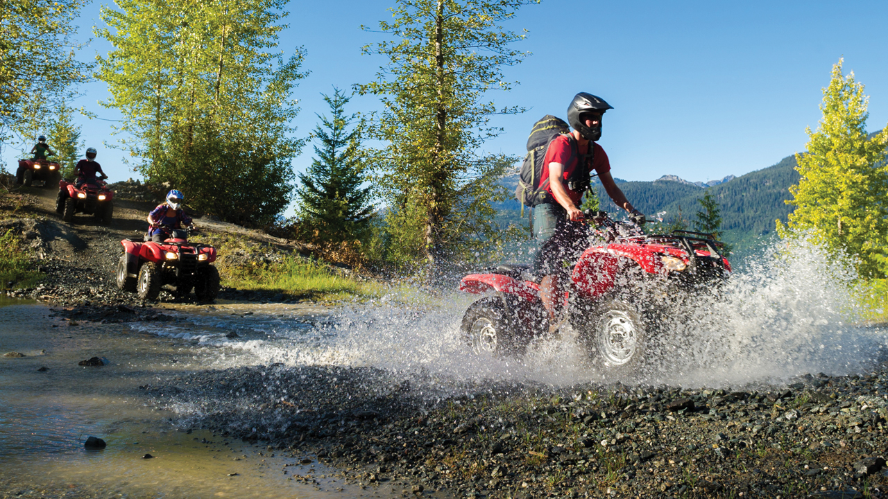 Quad biking nature trail across the Atlantis Dunes near Cape Town